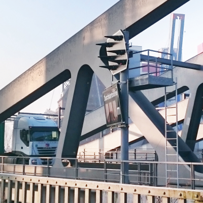 Einfahrtssignalmast Hindrik Anwendung